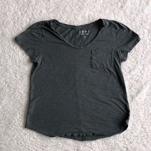 Loft Vintage Soft Tee. Green. Small.